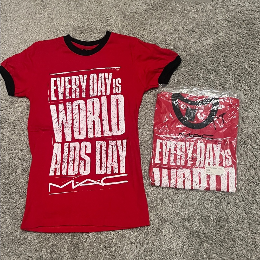 MAC Cosmetics Red Graphic Tee